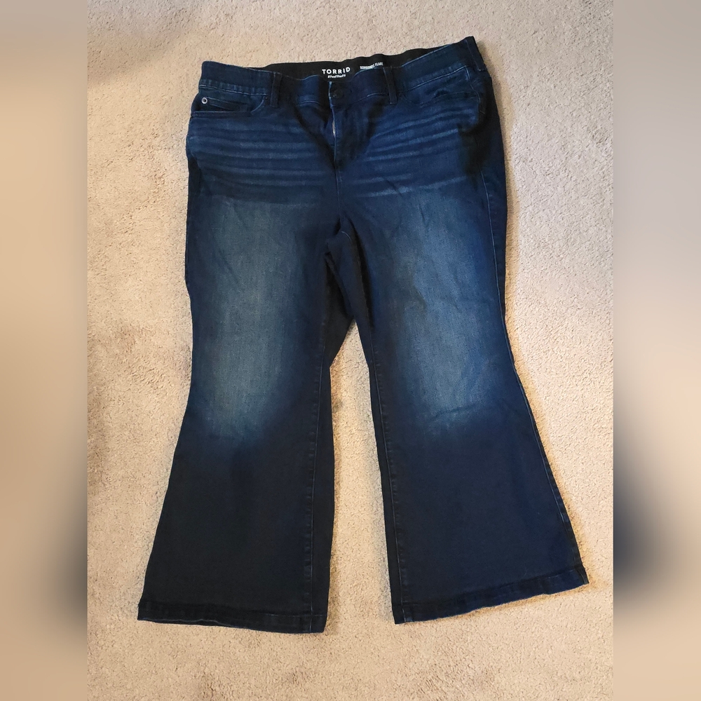 Torrid Bombshell Flare Jeans 22 Extra Short